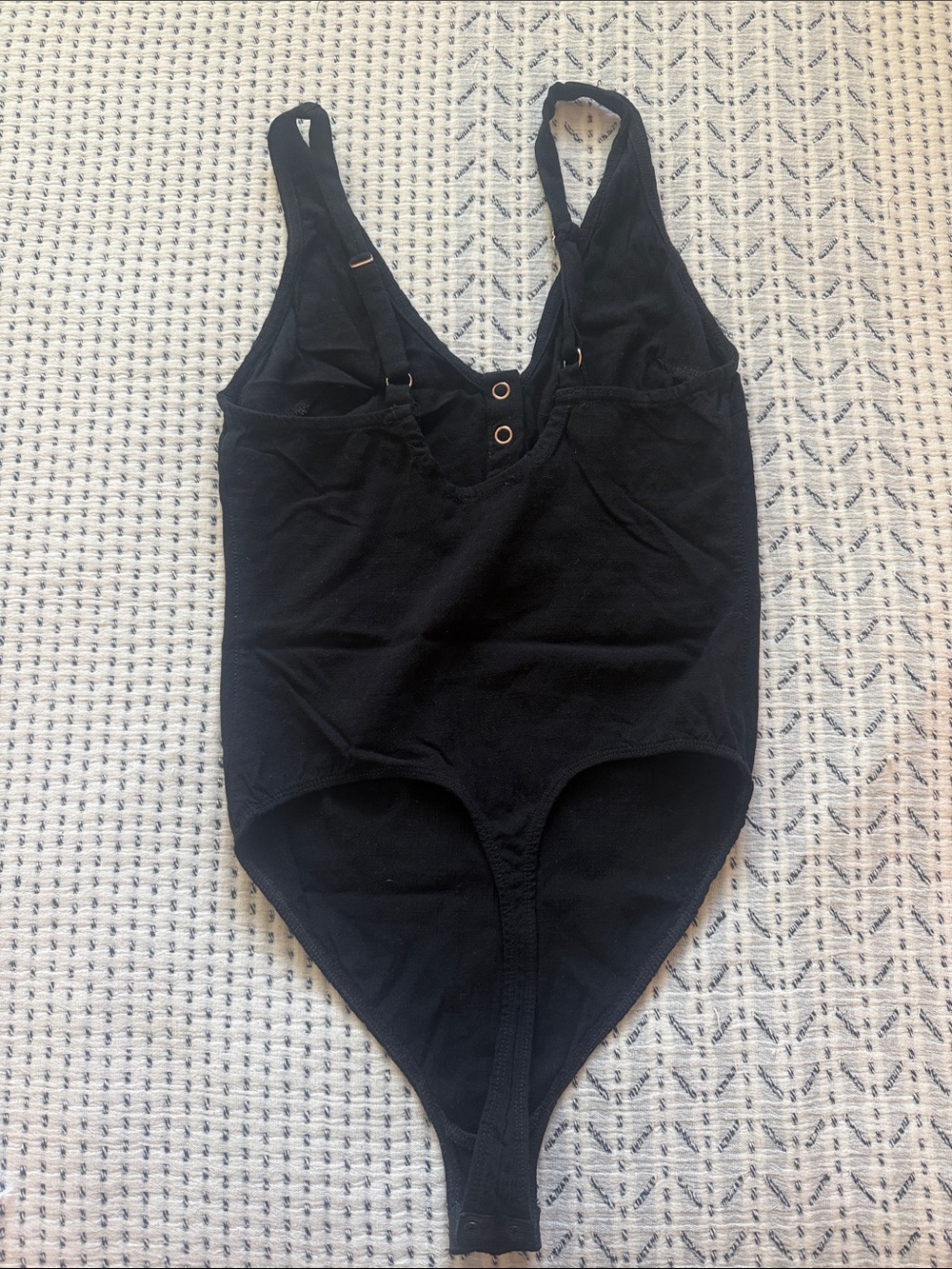 NWOT Free People Black Onesie Bodysuit - Picture 2 of 4